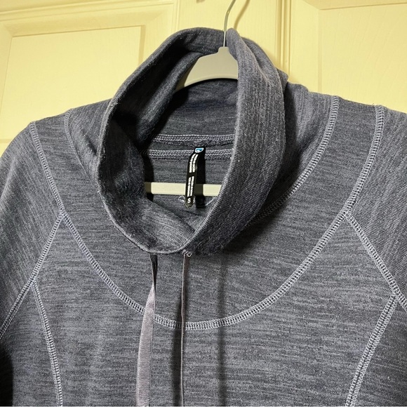 KUHL Lea Blue Cowl Neck Sweater Dress Size Small - Picture 3 of 8